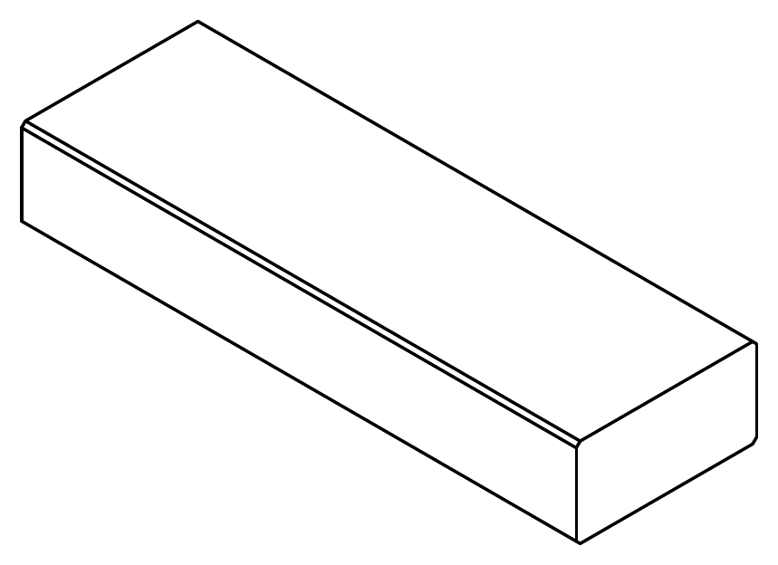 Vista 3D del profilo P44S 32×75