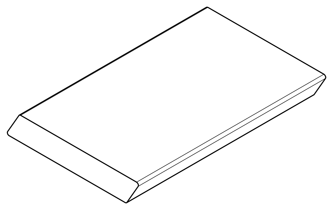 Vista 3D del profilo RO30 25×150