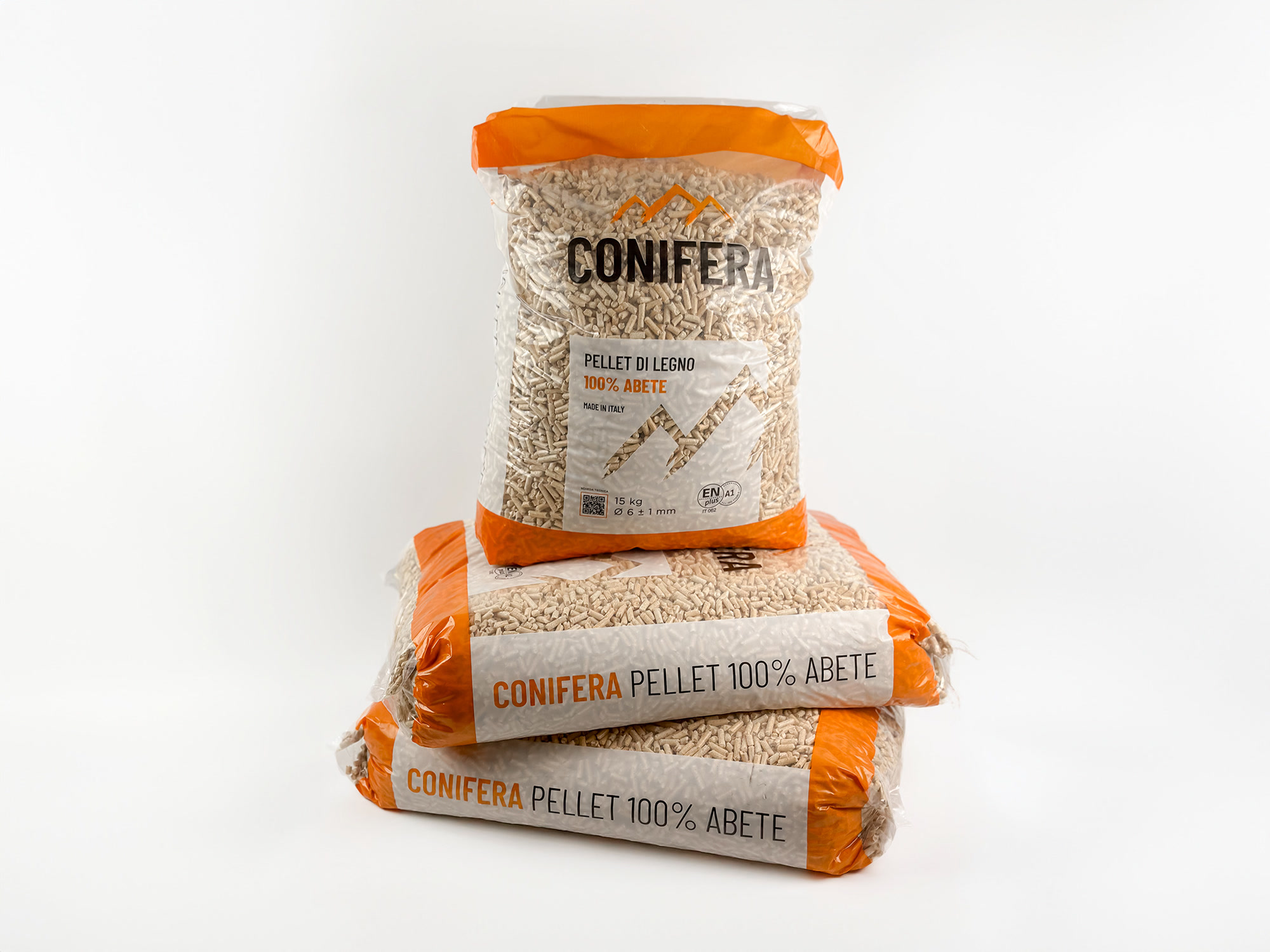 Sacchi di pellet Conifera da 15 kg